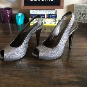Silver Sparkly Heels!